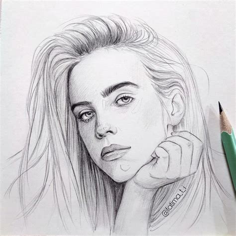 Update More Than 69 Billie Eilish Pencil Sketch Super Hot In Eteachers