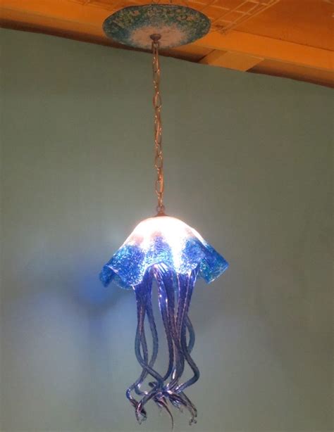 Buy Hand Made Blown Glass Chandelier Jellyfish Light Art Glass