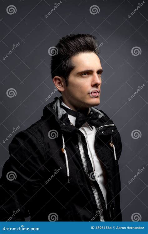 Young Male Strong Facial Features Stock Photo Image Of Caucasian