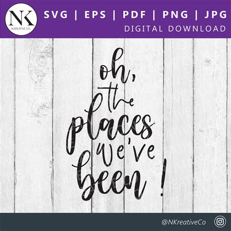 Oh The Places Weve Been Travel Svg Travel Quote Svg Vacation Svg