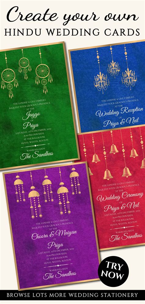 Buy Hindu Invitations Indian Wedding Card Hindu And Hindu Wedding Digital