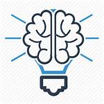 Brain Icon Bulb Creative Creativity Thinking Idea