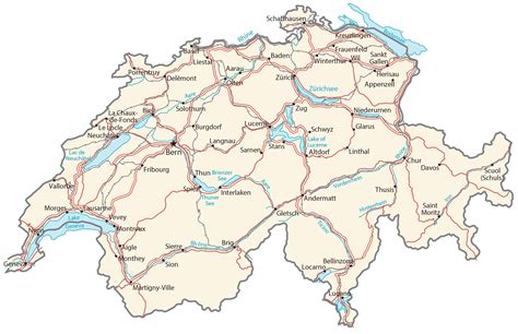 Map Of Switzerland Gis Geography