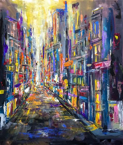 Image Result For Abstract City Street In Perspective Artwork Painting