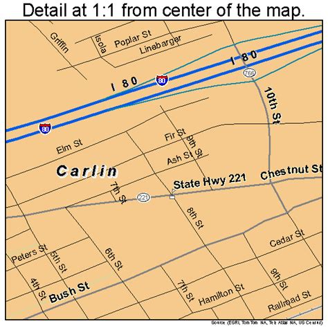 Carlin Nevada Street Map 3208900