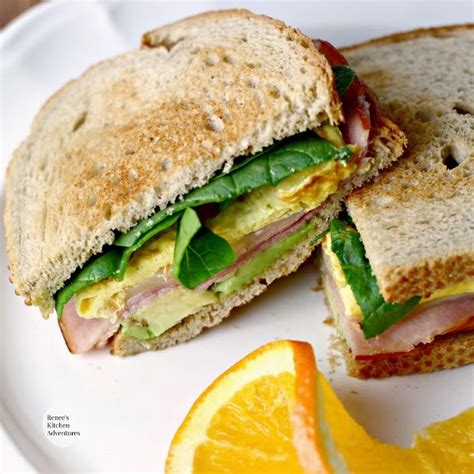 Ham Egg And Avocado Sandwich Renees Kitchen Adventures