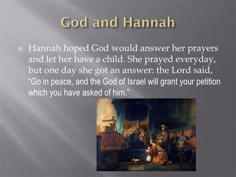 Ppt Hannah From The Bible Powerpoint Presentation Free Download Id