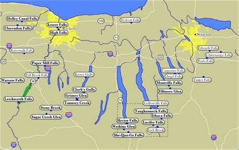 Finger Lakes Road Trip Map Best Tourist Places In The World