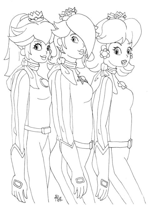 54 drawings on pixiv, japan. Rosalina Peach And Daisy Coloring Pages - Coloring Home