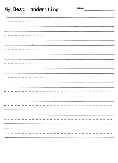 Empty Cursive Practice Page Blank Page Practice Handwriting 2550