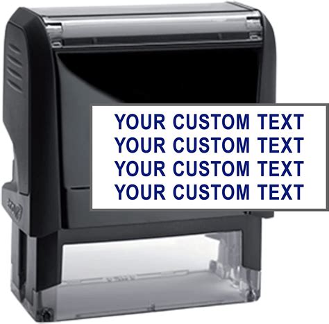 904 Custom Rubber Multi Font Self Inking Address Stamp