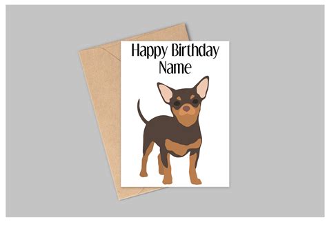 Chihuahua Birthday Card Dog Birthday Card Chihuahua Ts Etsy