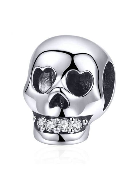 925 Silver Cute Skull Charms 1000038265