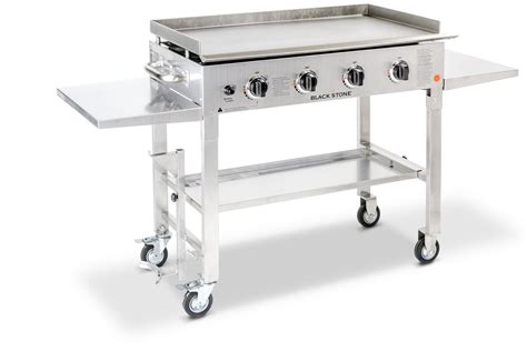 The blackstone griddle makes use of 60,000 btu's. Blackstone 36 Inch Stainless Steel Griddle Cooking Station ...