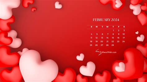 February 2024 Calendar Desktop Wallpapers Entheosweb