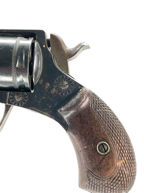 Lot Antique Belgian Folding Trigger 32 Cal Revolver