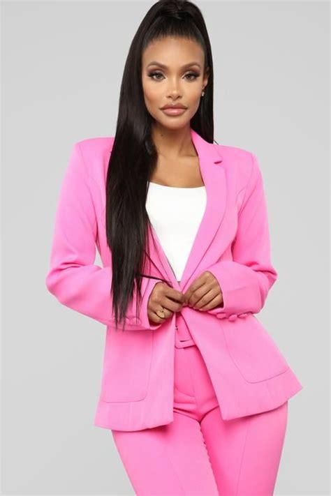 Work With It Suit Set Pink Pink Suits Women Business Dress Women