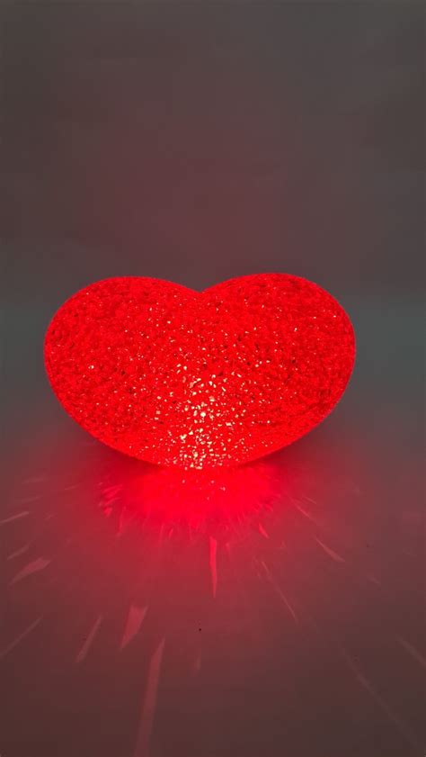 Bright Glowing Red Heart Shape Led Lights Eileen Town T Shop