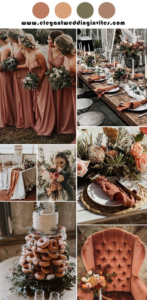 Trends For 2021 8 Different Rust Colored Wedding Palettes To Inspire