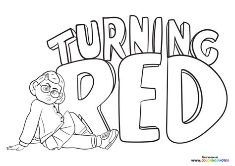 Https://tommynaija.com/coloring Page/printable Turning Red Coloring Pages