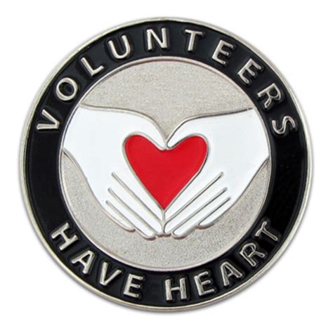 Volunteers Have Heart Pin Pinmart