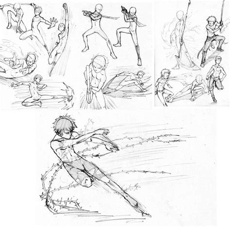 Battle Pose Practice By MondoArt On DeviantART Drawings Drawing Poses Art Reference