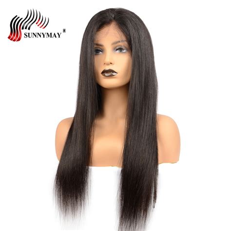 Sunnymay Peruvian Virgin Hair Full Lace Human Hair Wigs Silk Straight