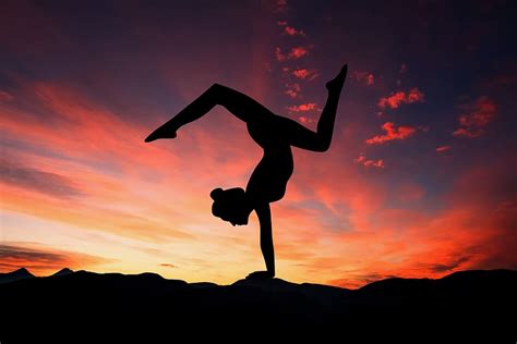 Hd Wallpaper Sunset Yoga Lifestyle Healthy Meditation Woman