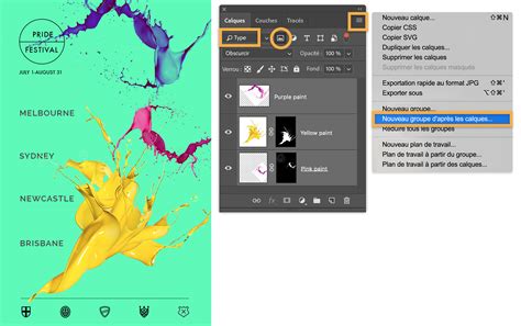 Agencement Des Calques Et Groupes De Calques Tutoriels Adobe Photoshop