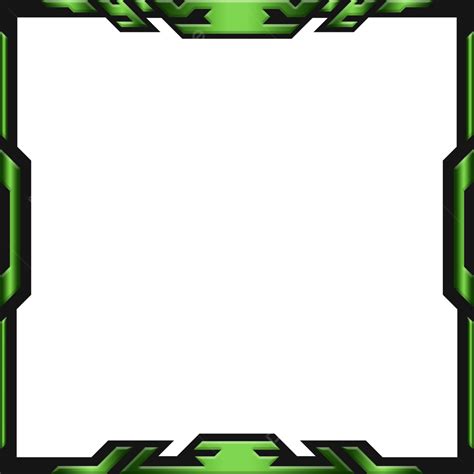 Twitch Live Stream Overlay Gaming Facecam Panel Square Border Template