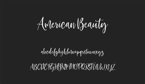 American Beauty Free Font