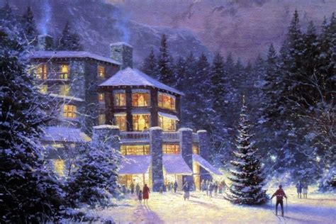 Thomas Kinkade Winter Wallpaper ·① Wallpapertag