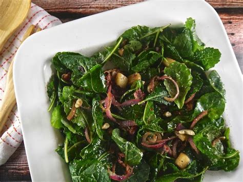 Warm Kale Salad With Bacon And Apple The Preppy Paleo Warm Kale Salad