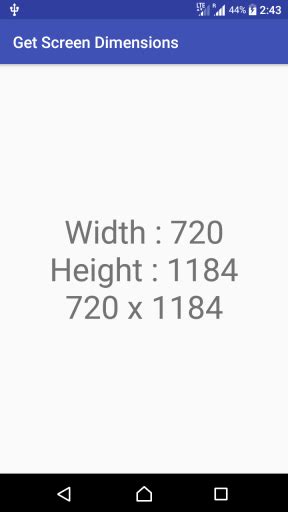 Kotlin Android Get Screen Width And Height Programmatically