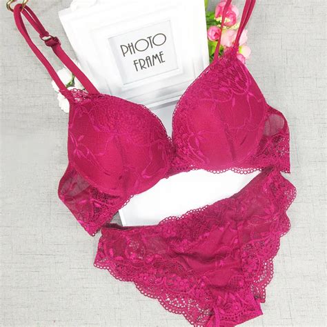 Women Lady Cute Sexy Underwear Satin Lace Embroidery Bra Sets With Panties New Qs In Bra And Brief