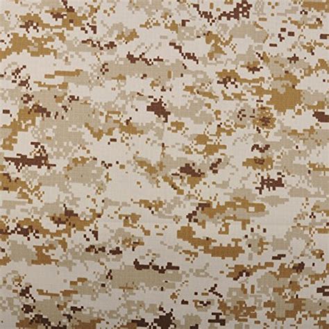 Digital Desert Camo Camouflage Cotton Blend Army Military 60w Fabric