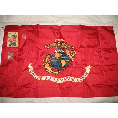 3x5 embroidered sewn usmc marines double sided nylon flag 3 x5 usa t set