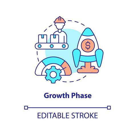 Growth Phase Concept Icon Stock Vector Illustration Of Increase