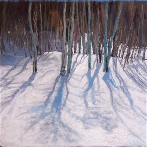 Paintings And More By Sonya Winter Landscape Aspen Tree