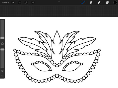 Draw A Mardi Gras Themed Mask In Procreate Creative Fabrica