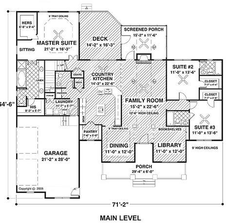 Contact the realtor whom you used to purchase your house. Country Style House Plan - 3 Beds 3.5 Baths 2294 Sq/Ft Plan #56-608 | Basement house plans ...
