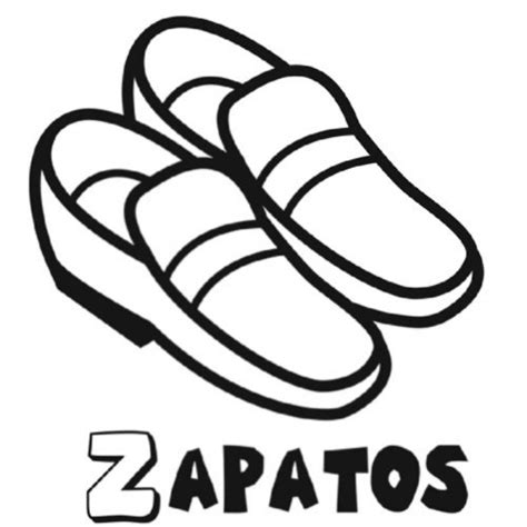 Dibujo Para Colorear De Zapatos