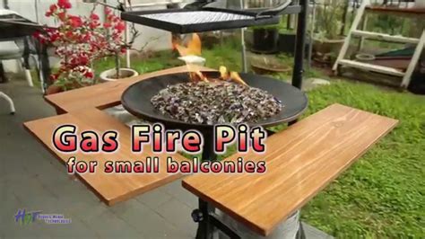 Storage is another factor to consider. Gas Fire Pit for Small Balconies - YouTube