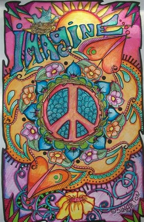 Pin By Tex On Cool Art Peace Art Hippie Art Psychedelic Art