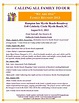 Family Reunion Itinerary Template