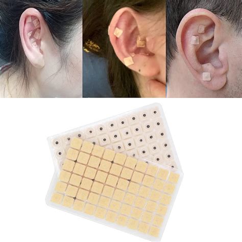 Ear Seeds Acupuncture Kit Sticker Ear Seed Kit Patch Products 420 Pcstweezersear Chart