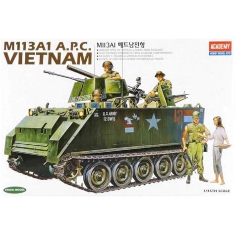 M113a1 Apc Vietnam War Academy 13266 135ème Maquette Char Promo