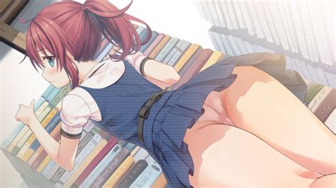 Cura Migita Hibiki Maitetsu Game Cg 1girl Aqua Eyes Ass Book