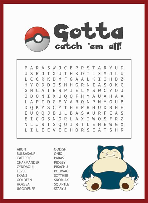 10 Best Pokemon Word Search Puzzles Printable Pdf For Free At Printablee