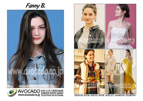 Fanny B Models ｜ Avocado 外国人モデル事務所／model Agency Tokyo